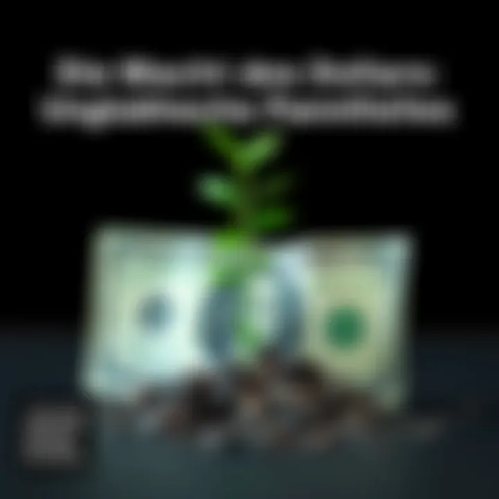 A dollar bill with a green plant growing from it, symbolizing financial power and opportunities.