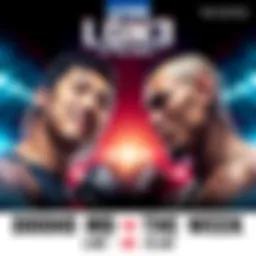 Dooho Choi vs. Daniel Santos Fight Promo Dooho Choi and Daniel Santos face off in a dramatic fight promo poster, showcasing their intense rivalry and anticipation for the match.