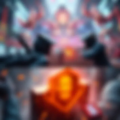 A graphic showing teams battling in DOTA and LOL, highlighting strategies for winning and cash-out options.