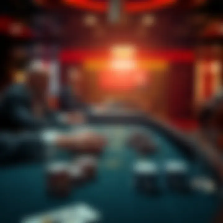 A player placing a bet at a casino table, focusing on the Double Down move in Blackjack.