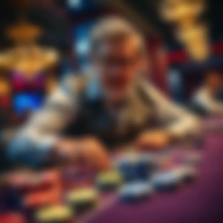 Doug ensures all player chips and tables are covered as he promises immediate payouts