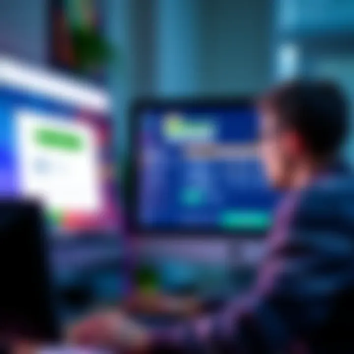 DraftKings Account Issue A concerned person looking at a computer screen with a DraftKings account showing a zero balance.