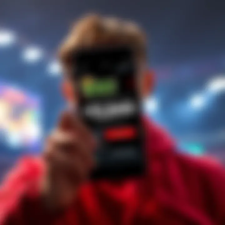 Dispute over DraftKings winnings A person holding a phone showing the DraftKings app with a frustrated expression, symbolizing issues with payout disputes.