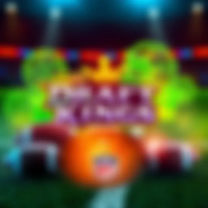 A graphic showing DraftKings logo with NFL elements and statistics about betting success rates.