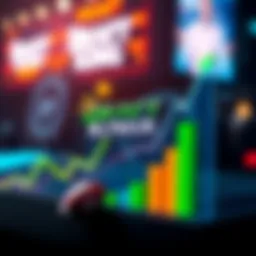 Graph showing increase in DraftKings profits from stabilized sports betting market in the US.