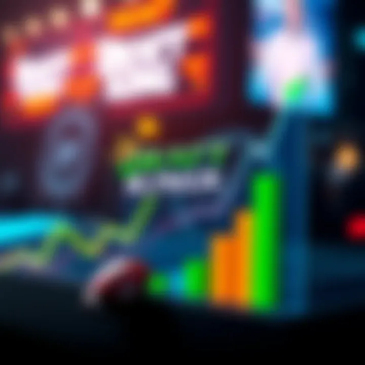 Graph showing increase in DraftKings profits from stabilized sports betting market in the US.