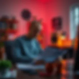 A person reviewing tax documents related to DraftKings winnings and losses in a home office setting