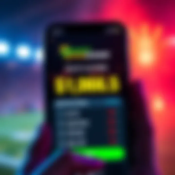 A smartphone displaying DraftKings winning amounts in a user account.