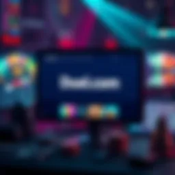 A computer screen displaying the Duel.com website with gambling icons around it, representing online gambling trust issues.