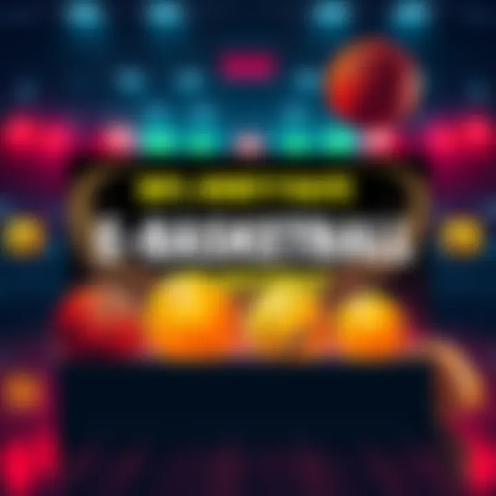 A vibrant online betting platform showcasing E-Basketball with a high winning rate announcement, featuring basketball graphics and betting options.