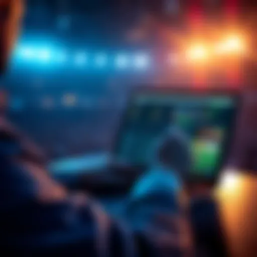 A person reviewing sports betting options on a laptop, looking for the best early betting deals.