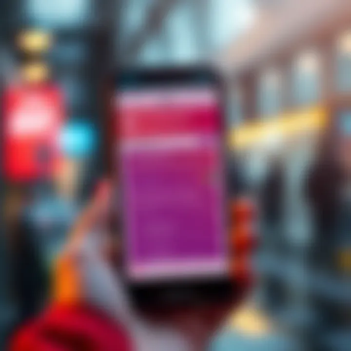 A smartphone screen displaying an app with options for early withdrawal of funds, showing a user-friendly interface.