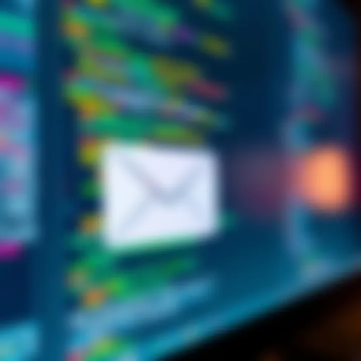 A close-up of a computer screen showing an email with code results, representing success after a long search.