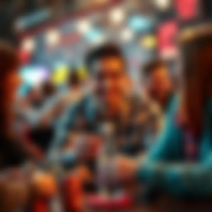 A person looking relaxed while playing a small betting game with friends, smiling and having fun.