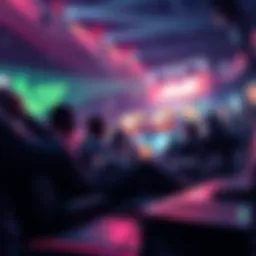 Graphic showing esports betting tips and predictions with gaming imagery