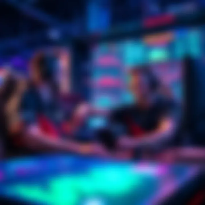 Two esports players, KADEO and RAALZ, strategizing on a gaming setup with statistics displayed on screen