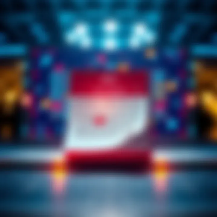 A calendar page being flipped to reveal the selected opening day of an event, with a digital interface showing an algorithm in the background.