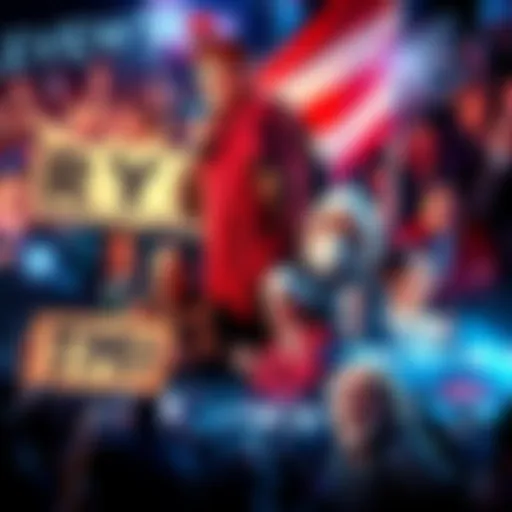 A collage showing various highlights from the past month, including political rallies, cultural events, and trending topics.