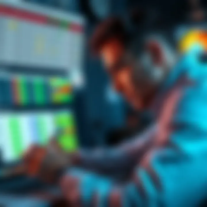 A person analyzing an Excel spreadsheet that shows sports, bookmakers, and winnings for tracking bets