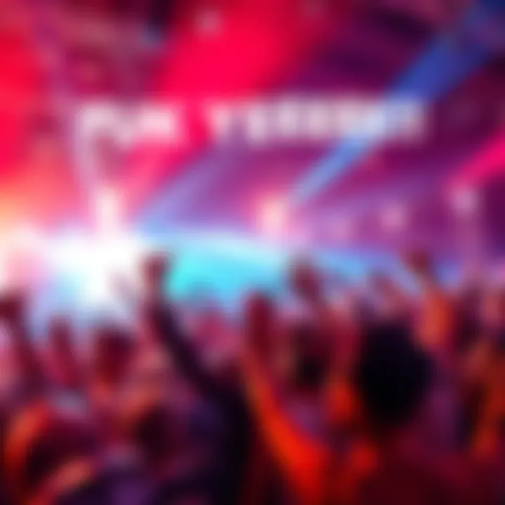 A lively group of people cheering and celebrating together, showing excitement and joy