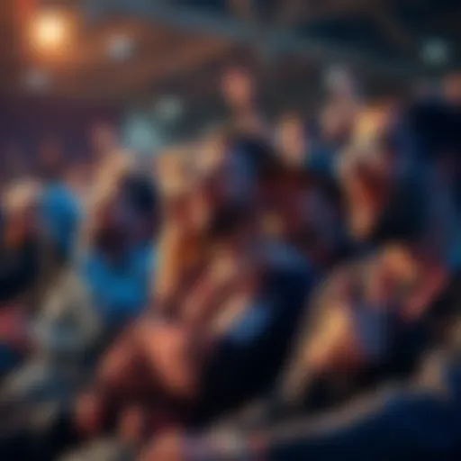 A group of enthusiastic sports fans reacting to a nail-biting match that ended in a narrow loss