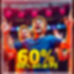 A player celebrating a surprising 60% bonus with joyful expressions and raised hands, symbolizing success and excitement.