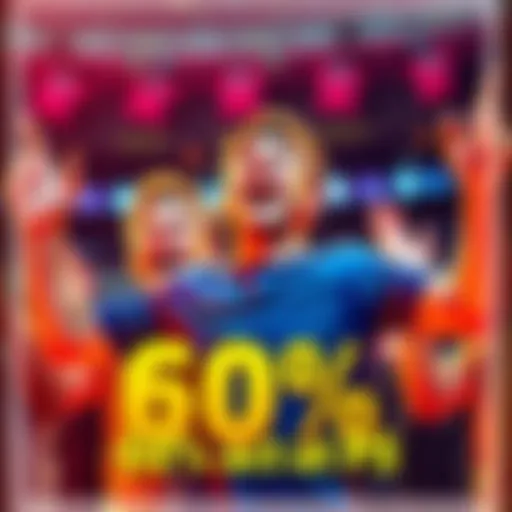 A player celebrating a surprising 60% bonus with joyful expressions and raised hands, symbolizing success and excitement.
