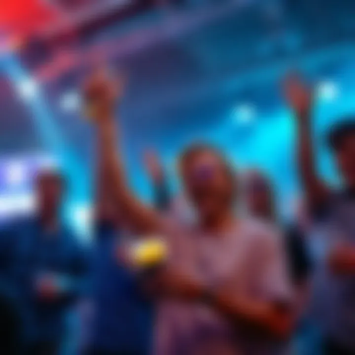 Players celebrating as they learn about the latest $25 drops and offers during the two-hour event