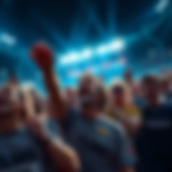 People eagerly preparing for an upcoming event, filled with anticipation.