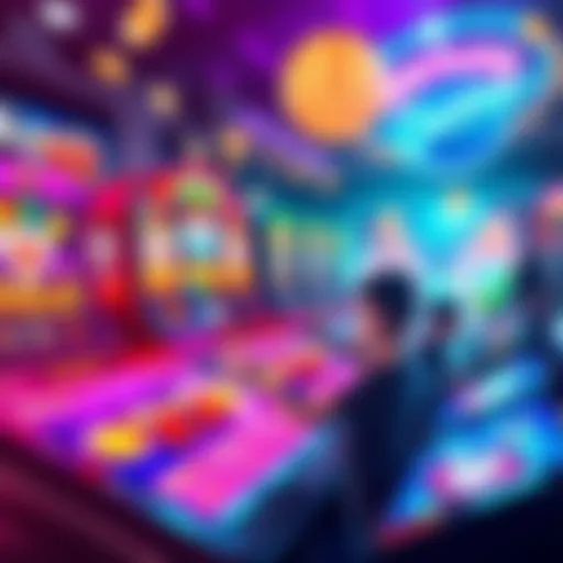 A colorful display of popular games with winning opportunities, featuring bright graphics and symbols of success like coins and jackpots.