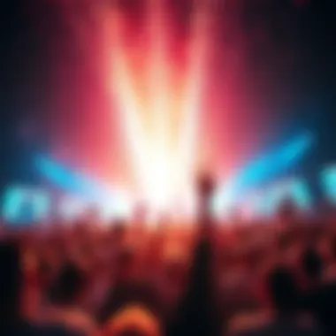 Exciting News Announcement A vibrant scene showcasing a crowd celebrating with excitement and energy, representing thrilling news that captivates the community.