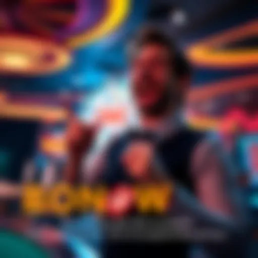 A player celebrating while holding bonus chips at a casino