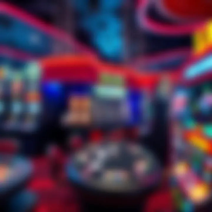 Various casino games displayed, including slots and card tables, inviting players to explore new options.