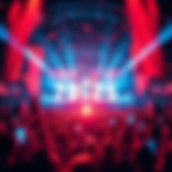 A vibrant crowd celebrating an event with banners and confetti in 2026