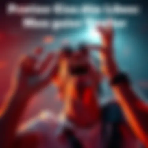 A person gasping in excitement, experiencing a thrilling moment of fear, hands raised and heart racing.