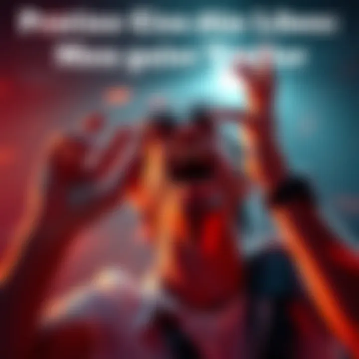 A person gasping in excitement, experiencing a thrilling moment of fear, hands raised and heart racing.