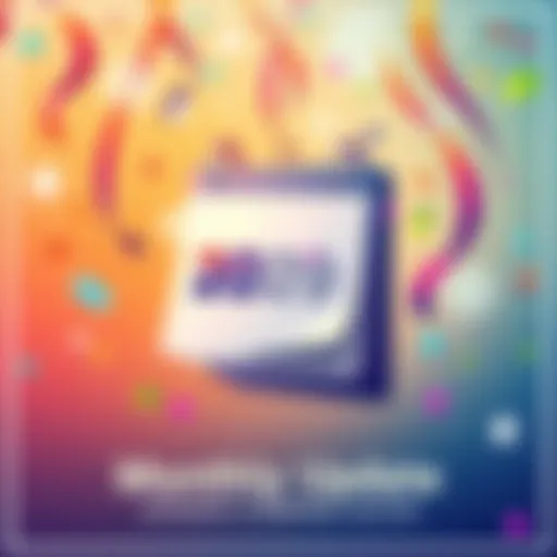 Exciting Monthly Update Coming Soon A festive illustration showing a calendar with the next month highlighted, along with colorful confetti and streamers to symbolize celebration.