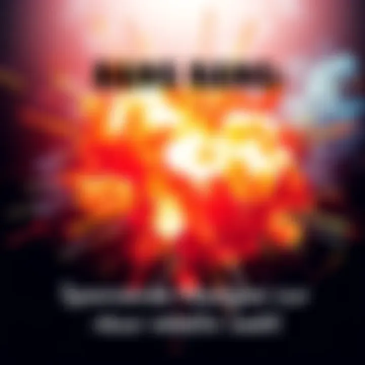 Exciting News Background A vivid explosion graphic representing exciting news and developments.