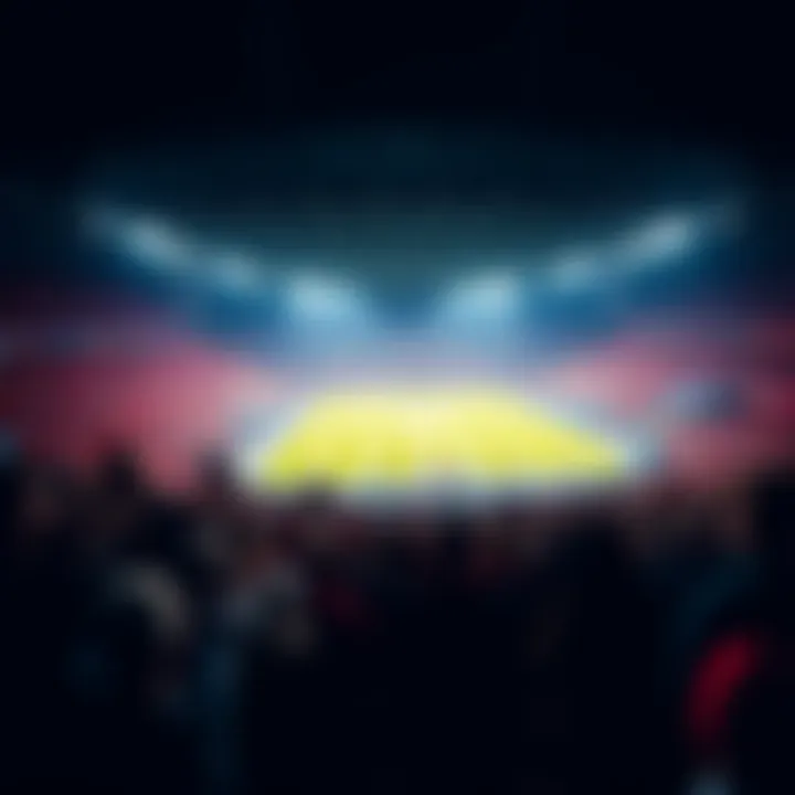 A packed stadium with fans cheering for a football playoff game