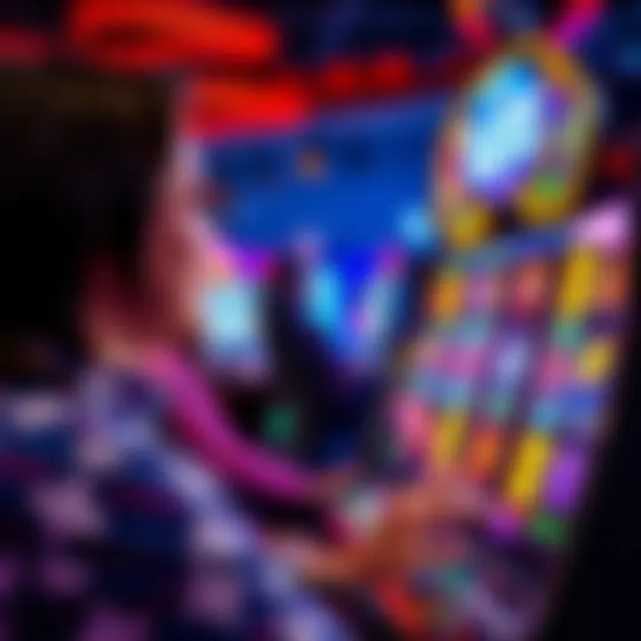 Exciting Slot Games on Subly A player enjoying slot games on a colorful gaming screen with vibrant graphics and spinning reels