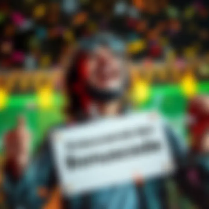 A person celebrating while holding a sign that says 'Bonus Code' with confetti in the background.