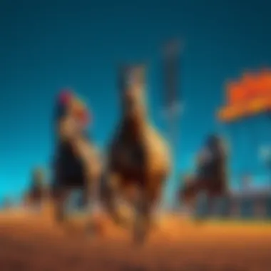 Horses racing at Fair Grounds during Risen Star Stakes