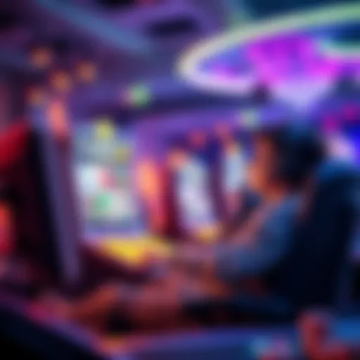 A person enjoying a fun gaming session at an online casino with colorful graphics and no ads.