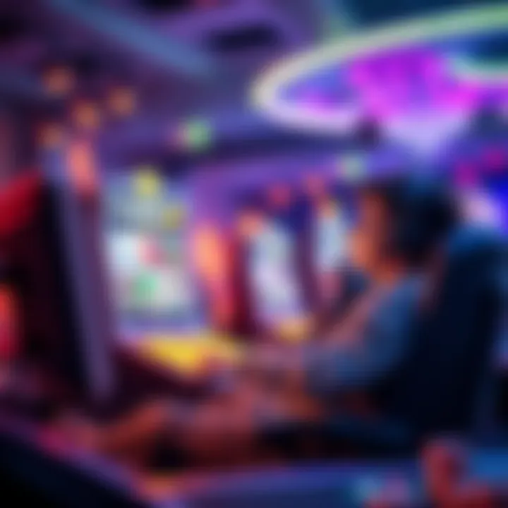 A person enjoying a fun gaming session at an online casino with colorful graphics and no ads.