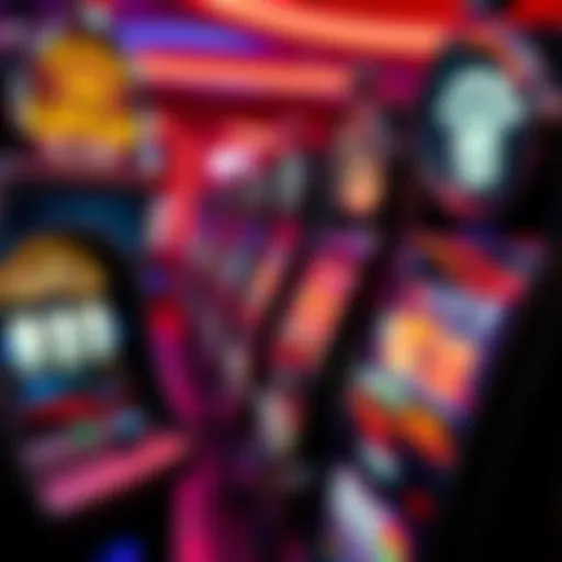 A close-up view of slot machines that display no winning combinations, reflecting uncertainty for players.