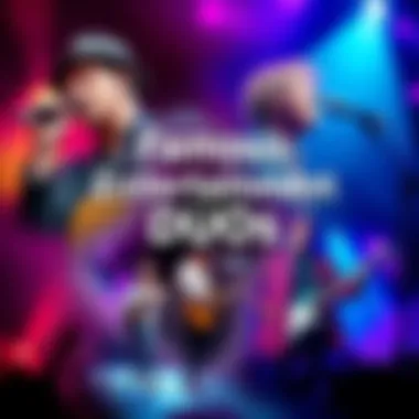 Collage of iconic music and film duos such as a singer and guitarist, a legendary film duo, and a stage performance duo.