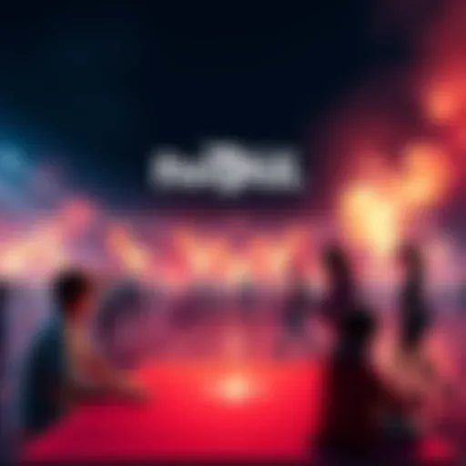 A graphic showing the new features of Fan Duel's betting platform with engaged players