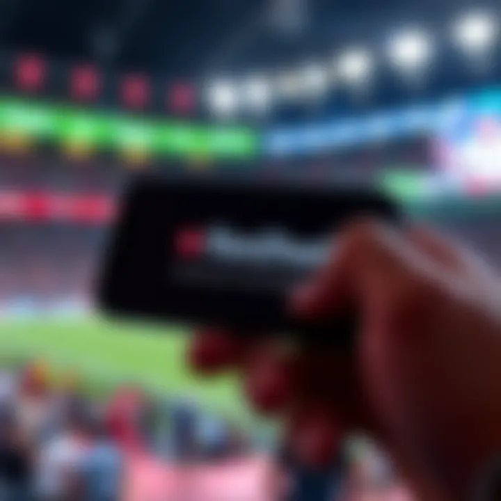 A smartphone screen displaying an error message on the FanDuel betting app during a critical betting moment.