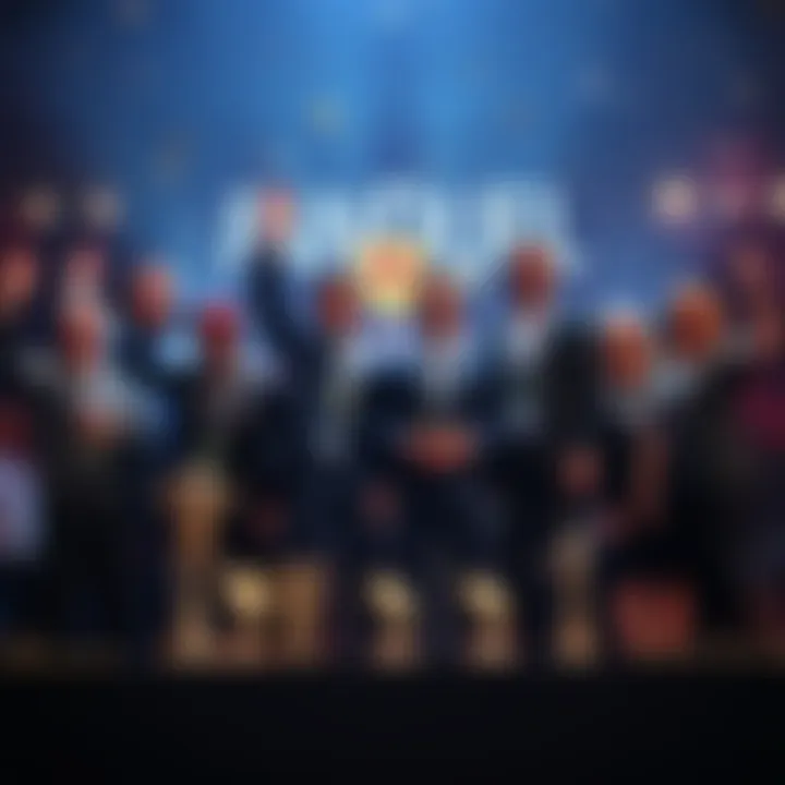 FanDuel team celebrating their three awards for excellence in sports betting