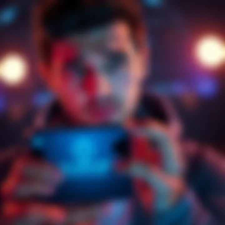 A person looking confused at a mobile phone with the FanDuel app displaying an error message